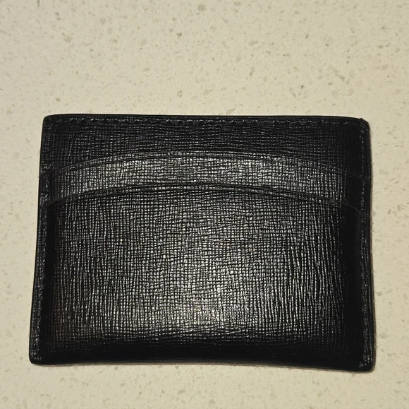 FINAL PRICE ✨️ Tory Burch ROBINSON Black Leather DISCONTINUED Card Holder Wallet - Picture 7 of 8